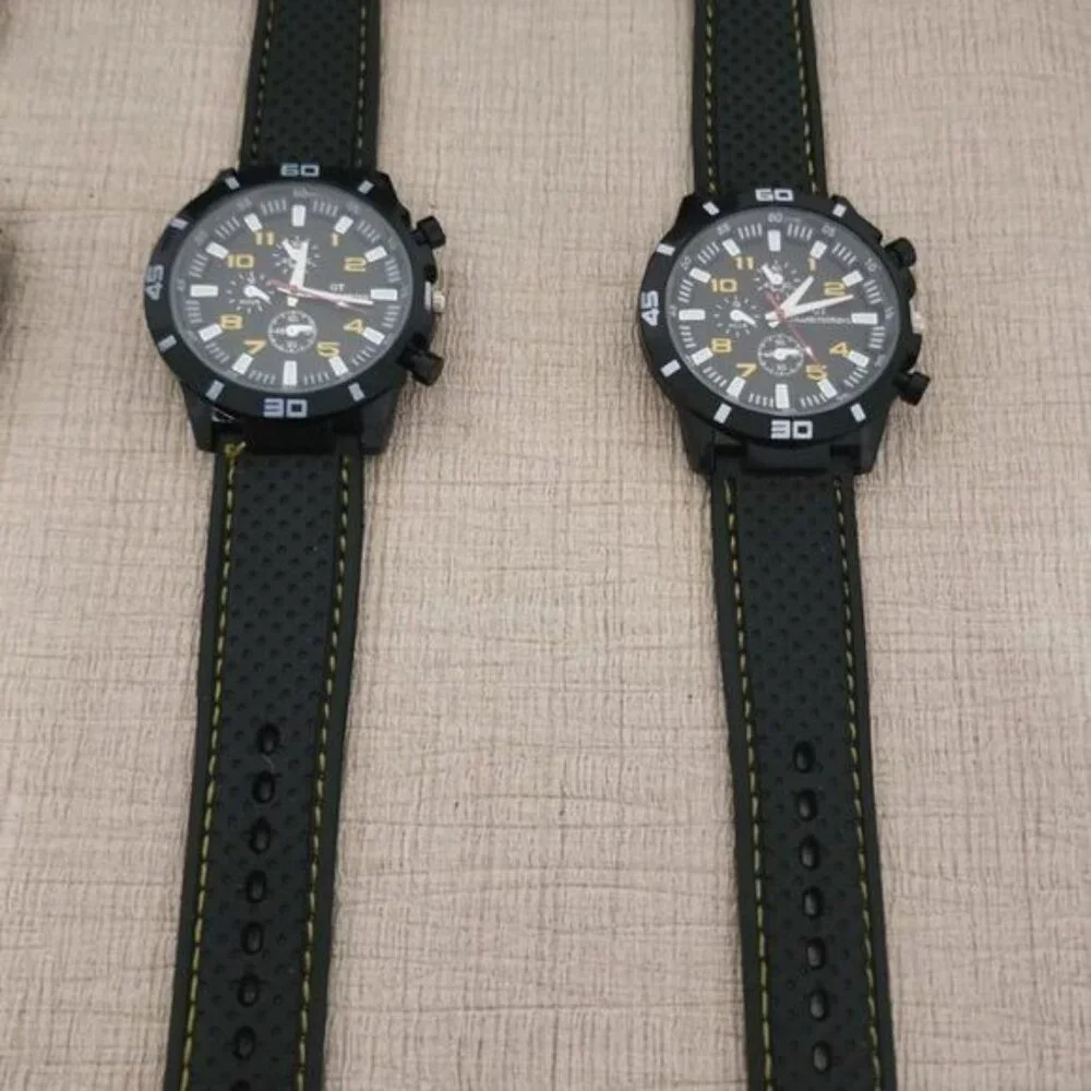 Mens GT F1 Grand Touring Sports Watch Quartz Analog Silicone Band